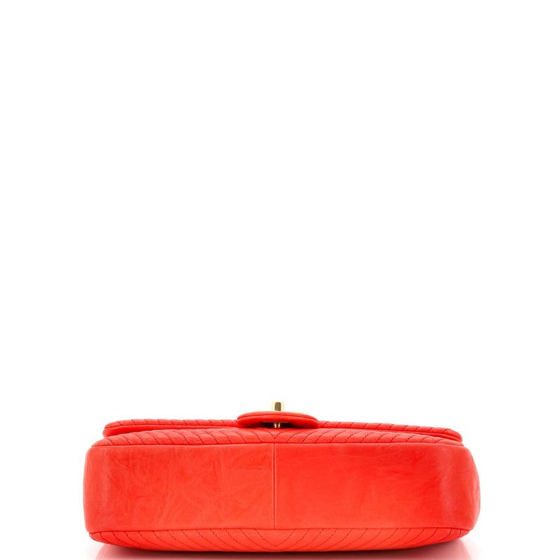 Chanel Medallion Charm Flap Bag Chevron