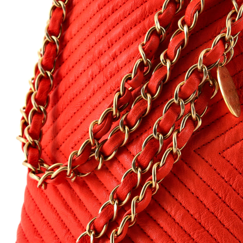 Chanel Medallion Charm Flap Bag Chevron