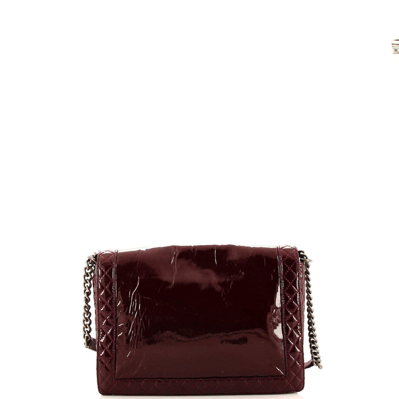 Chanel Reverso Boy Flap Bag Patent Large