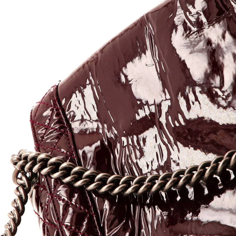 Chanel Reverso Boy Flap Bag Patent Large