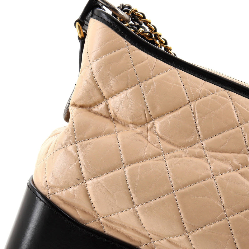 Chanel Gabrielle Hobo Quilted Aged