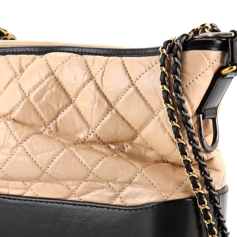 Chanel Gabrielle Hobo Quilted Aged