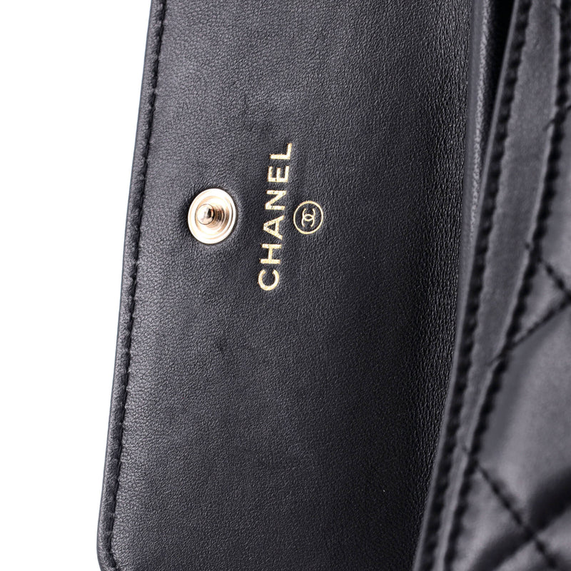 Chanel Camellia Bow Flap Card Holder