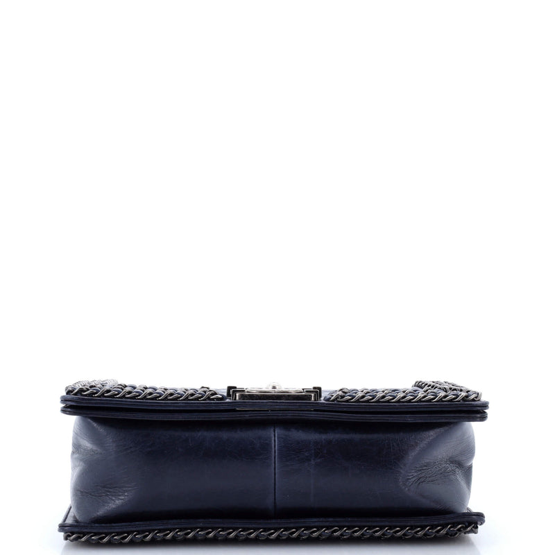 Chanel Chained Boy Flap Bag Quilted