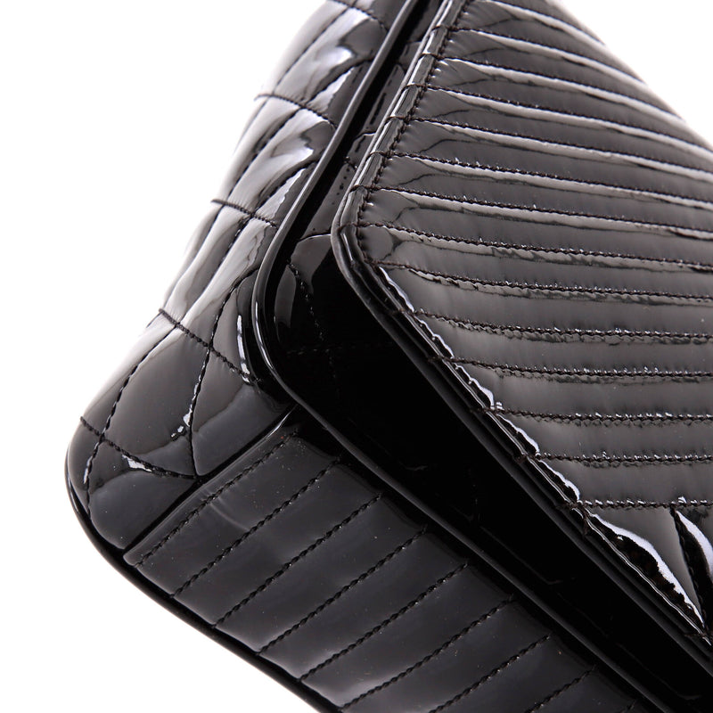 Chanel Coco Boy Flap Bag Quilted Patent