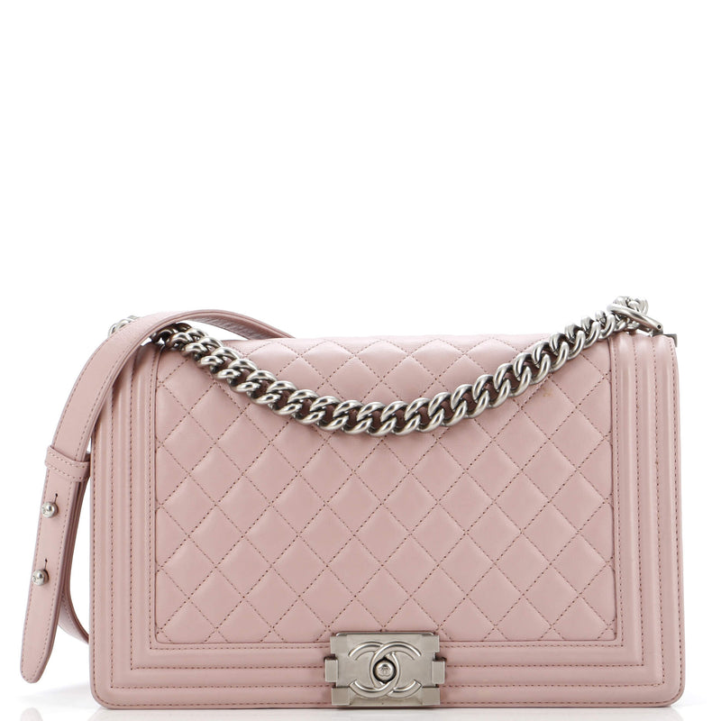 Chanel Boy Flap Bag Quilted Lambskin New
