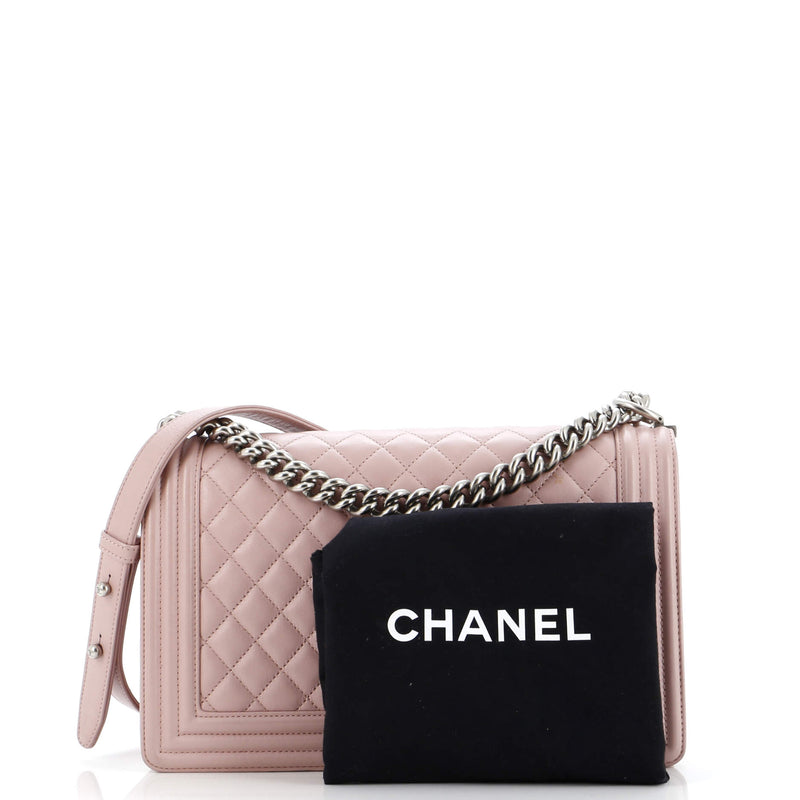 Chanel Boy Flap Bag Quilted Lambskin New
