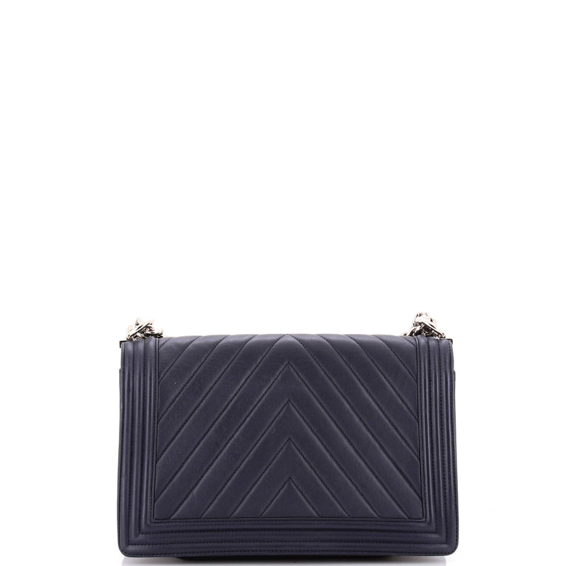 Chanel Boy Flap Bag Chevron Lambskin New