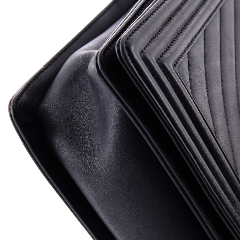 Chanel Boy Flap Bag Chevron Lambskin New