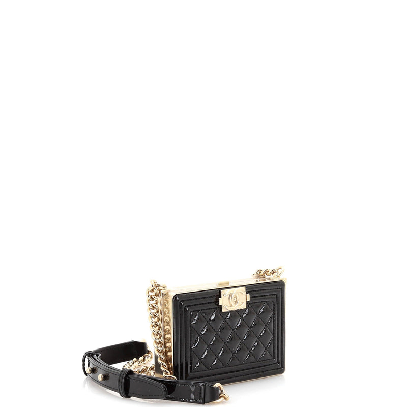 Chanel Boy Chain Box Minaudiere Quilted