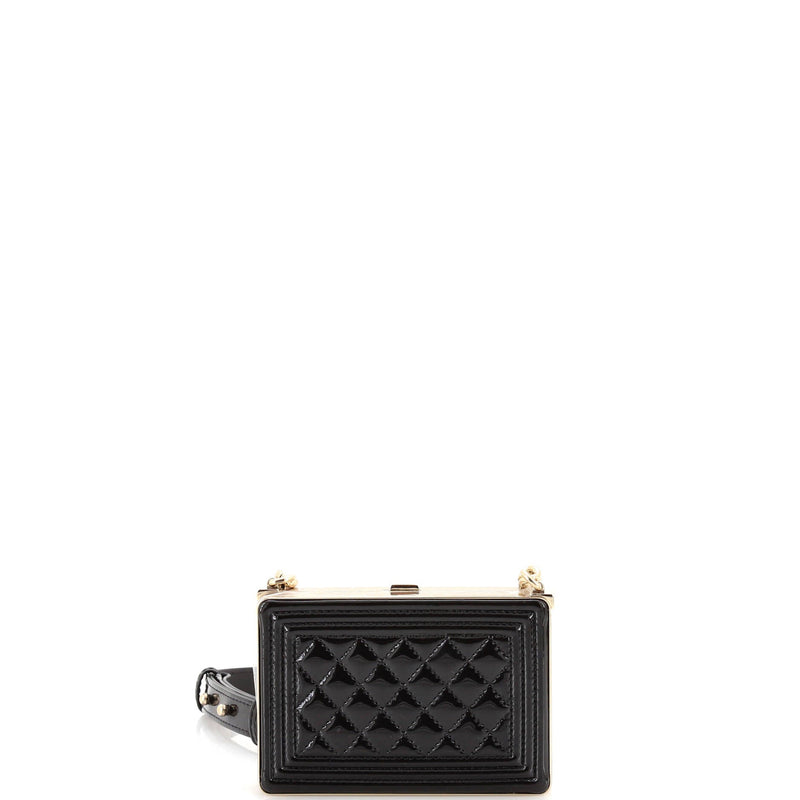 Chanel Boy Chain Box Minaudiere Quilted