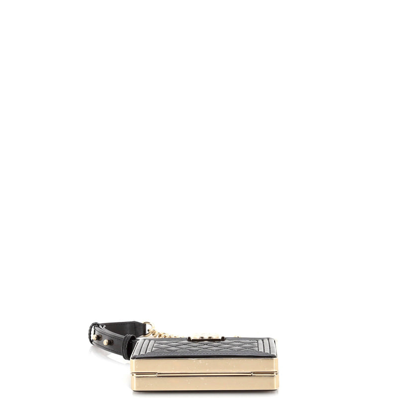Chanel Boy Chain Box Minaudiere Quilted