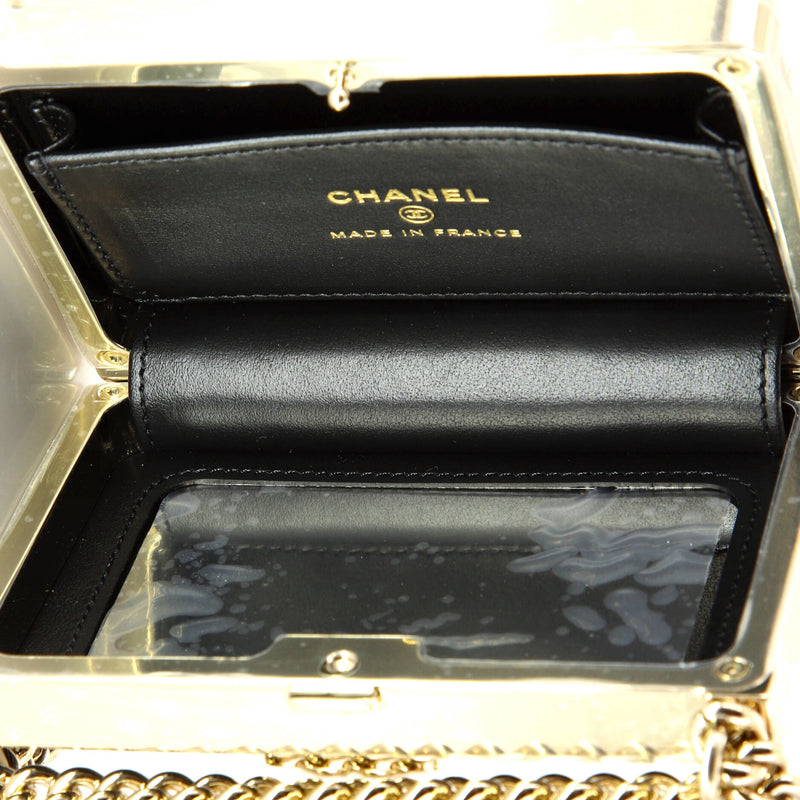 Chanel Boy Chain Box Minaudiere Quilted