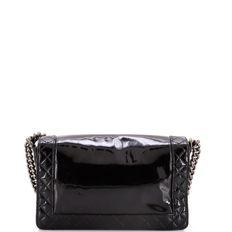 Chanel Reverso Boy Flap Bag Patent New