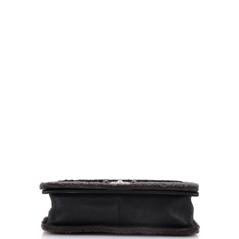Chanel Boy Flap Bag Shearling New Medium