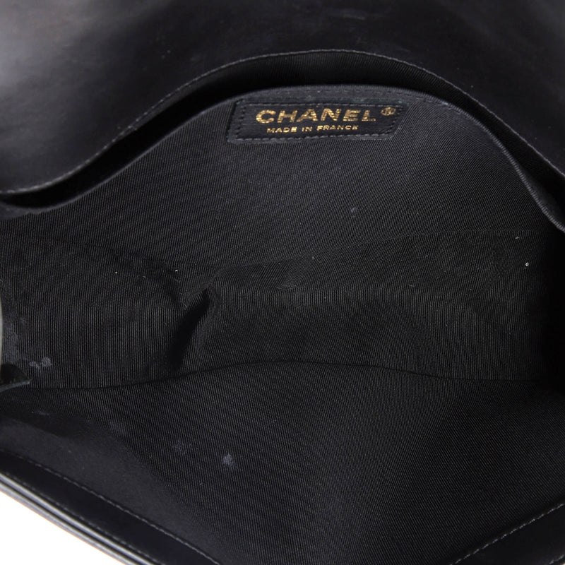 Chanel Boy Flap Bag Quilted Metallic