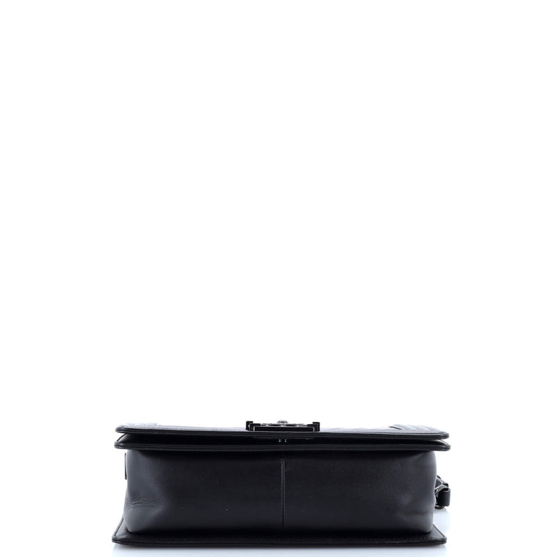 Chanel Boy Flap Bag Chevron Painted