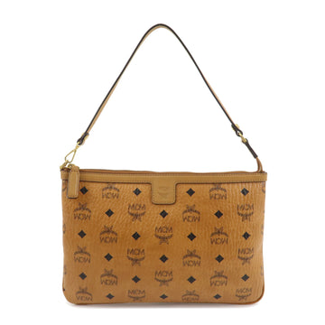 Mcm Visetos Leather Shoulder Bag