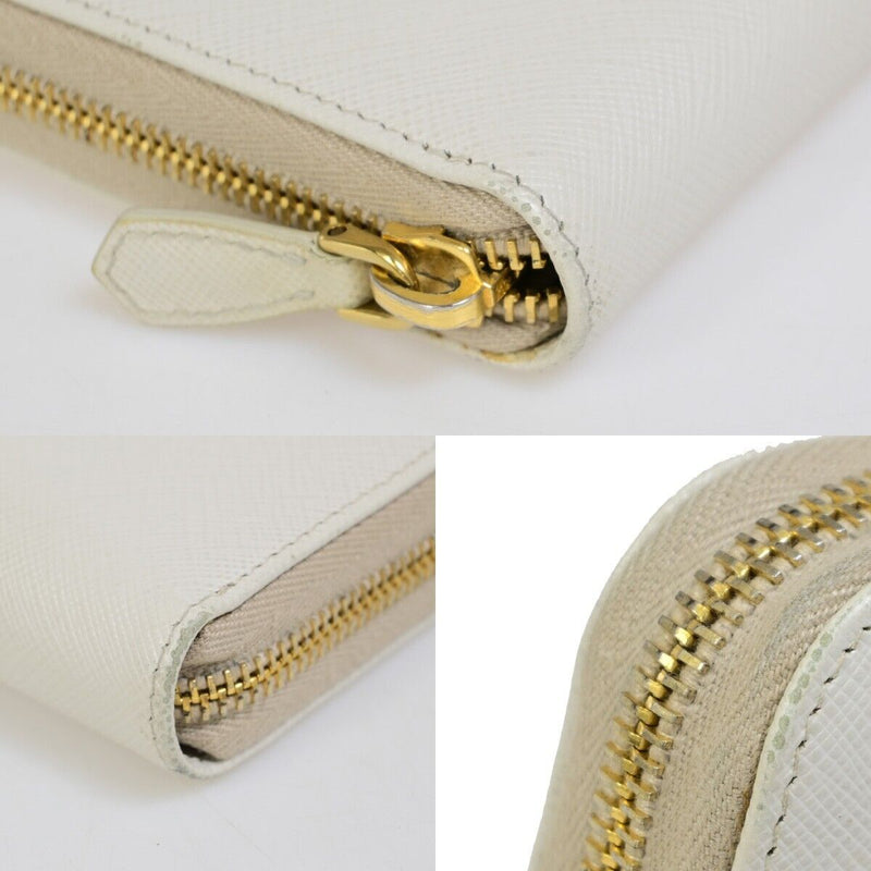 Prada Logo Saffiano Long Zipper Around