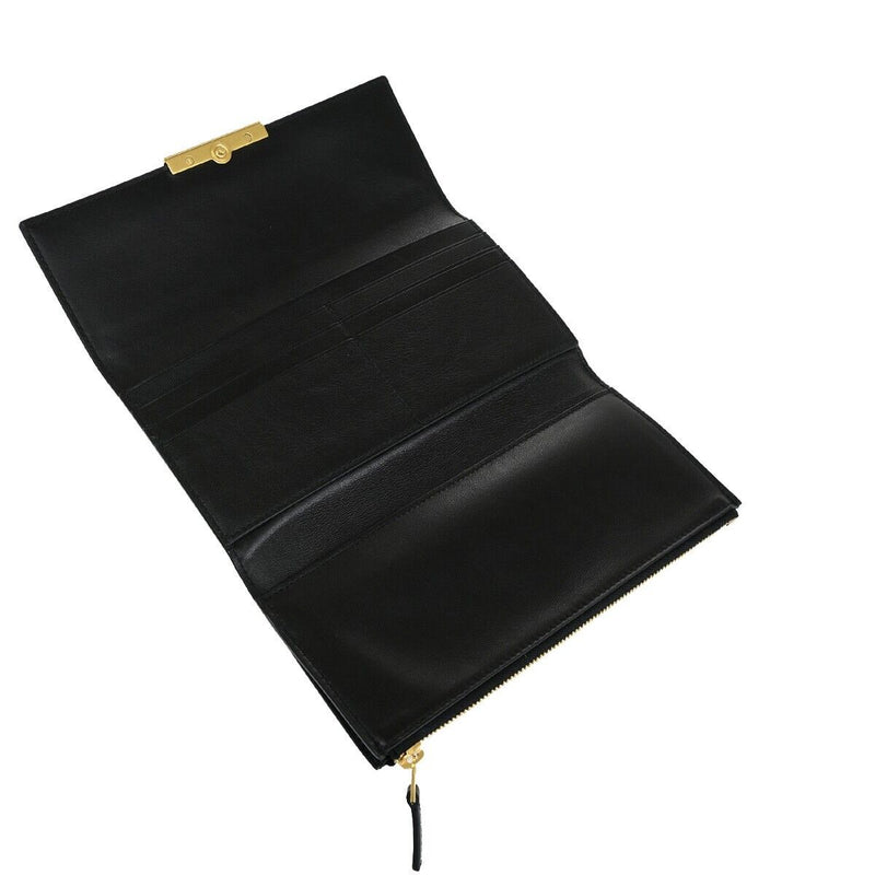 Bottega Veneta Logo Long Trifold Wallet