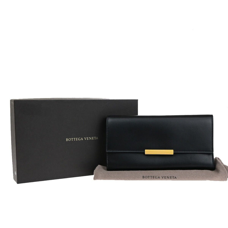 Bottega Veneta Logo Long Trifold Wallet