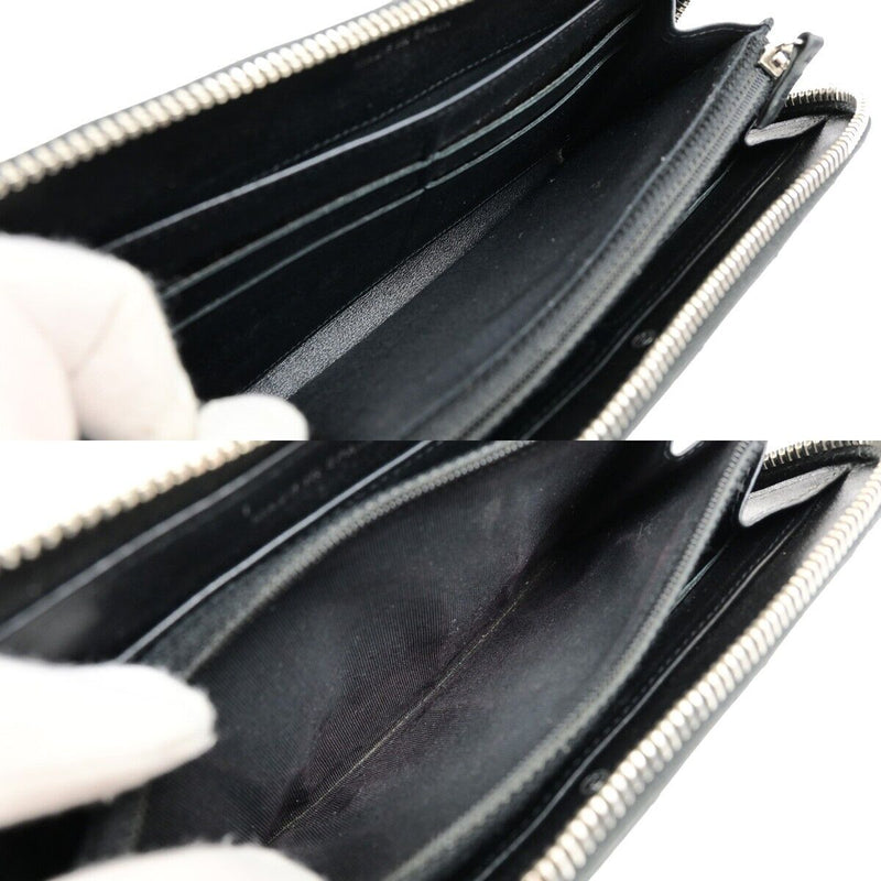 Chanel Cc Logo Matelasse Zipper Around
