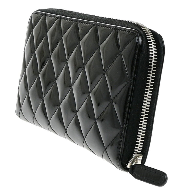 Chanel Cc Logo Matelasse Zipper Around