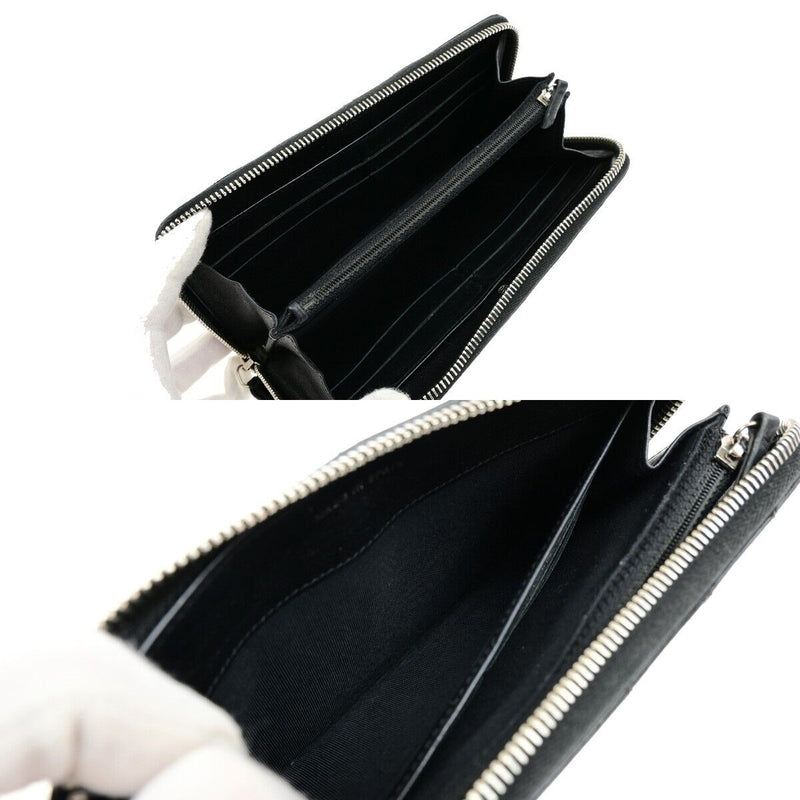 Chanel Cc Logo Matelasse Zipper Around