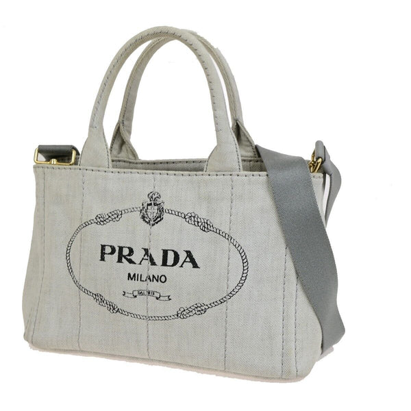 Prada Logo Canapa 2Way Shoulder Hand Bag