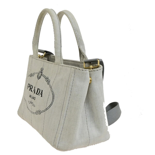 Prada Logo Canapa 2Way Shoulder Hand Bag