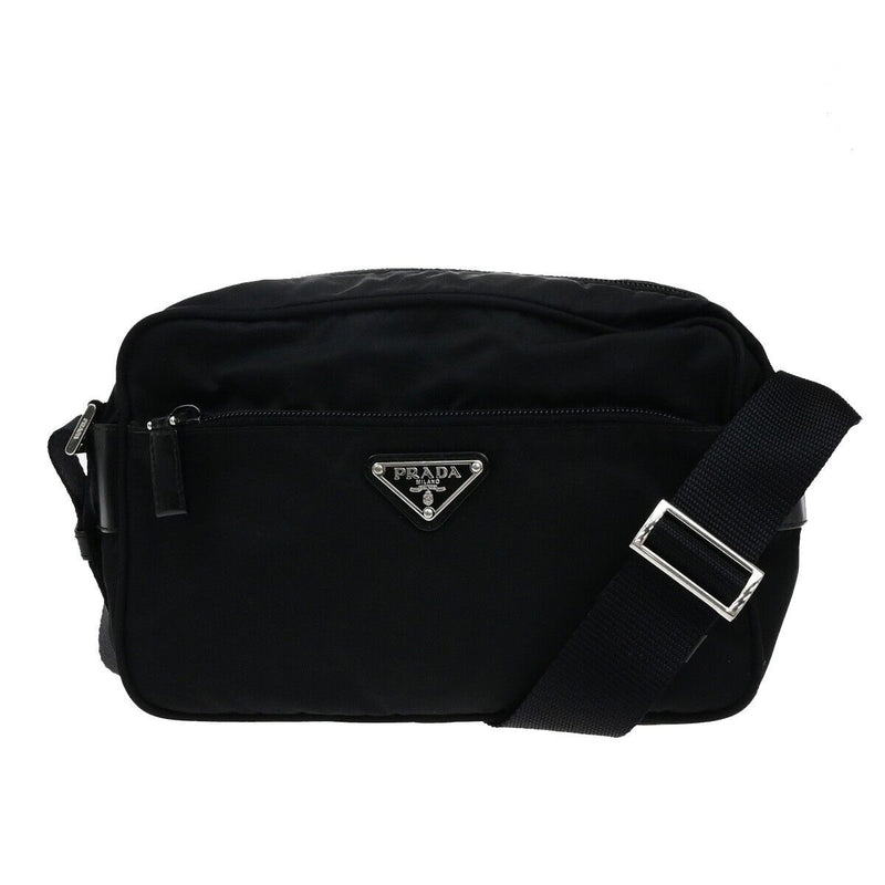 Prada Milano Logo Tessuto Shoulder Bag