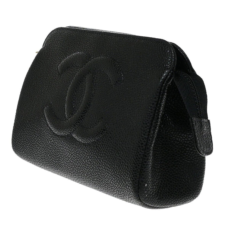 Chanel Cc Logo Mini Pouch Bag Grained