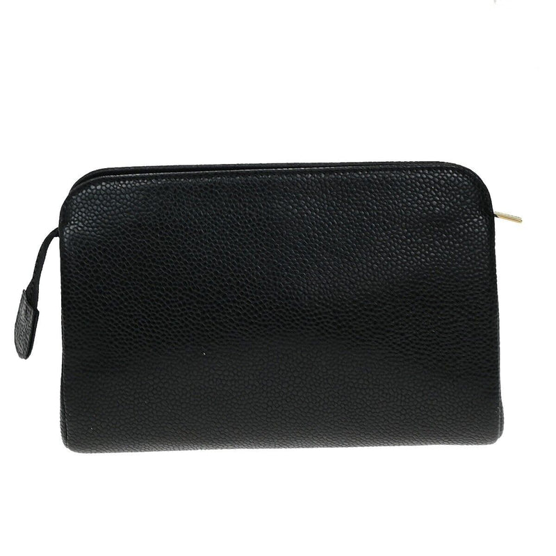Chanel Cc Logo Mini Pouch Bag Grained