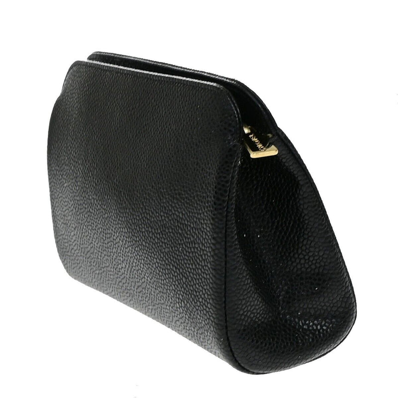 Chanel Cc Logo Mini Pouch Bag Grained