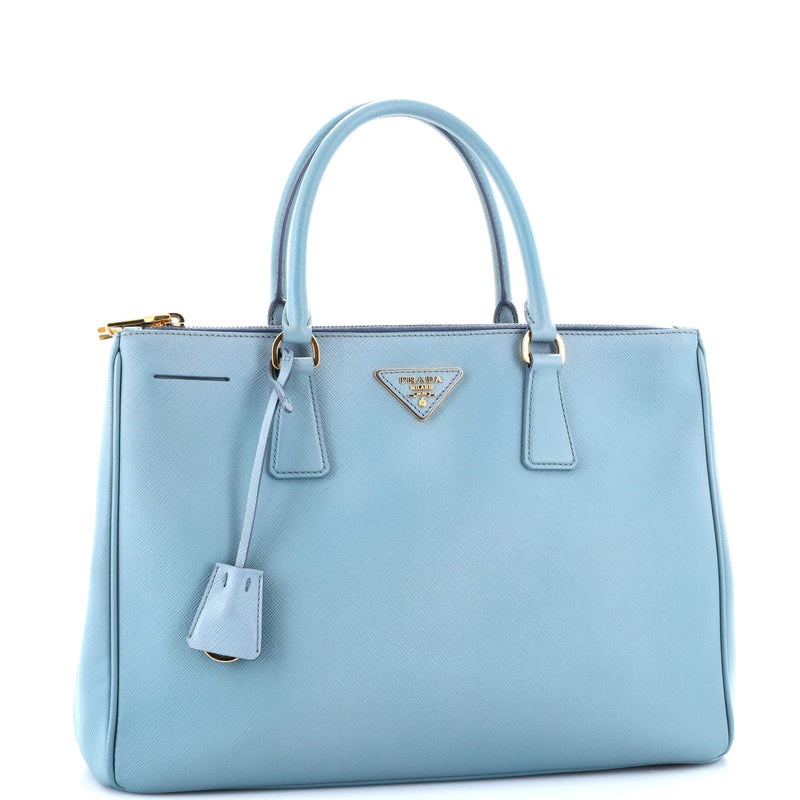 Prada Double Zip Lux Tote Saffiano