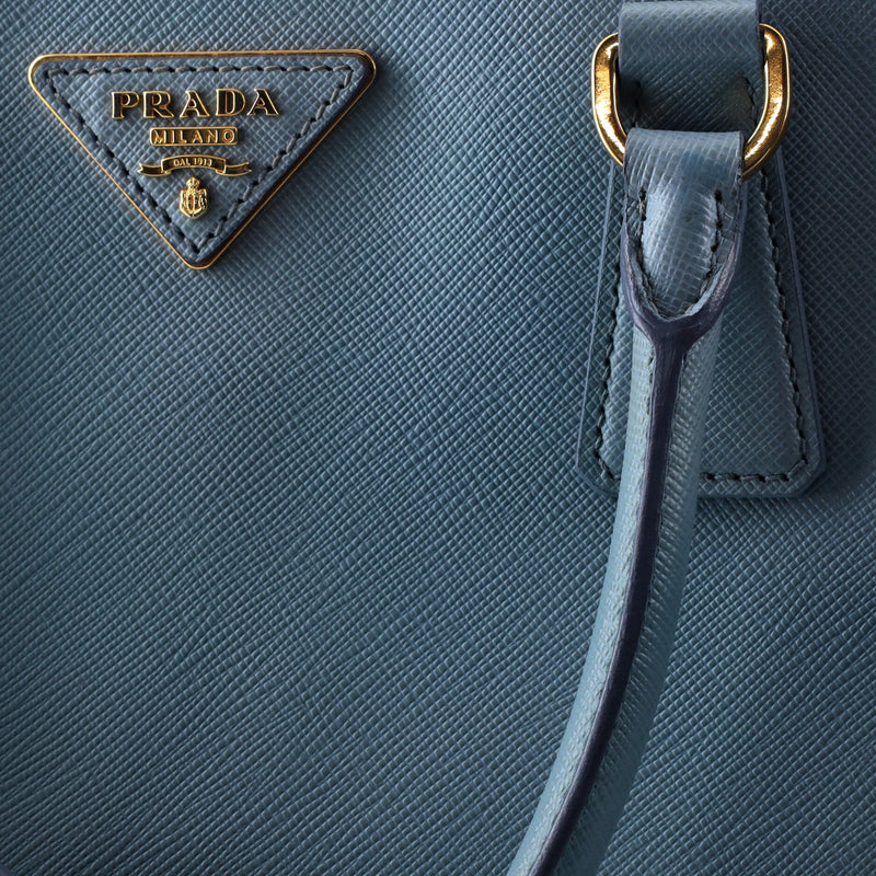 Prada Double Zip Lux Tote Saffiano