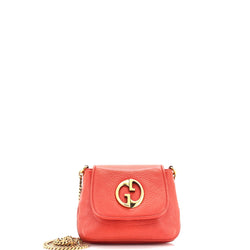 Gucci Chain Shoulder Bag Leather Small