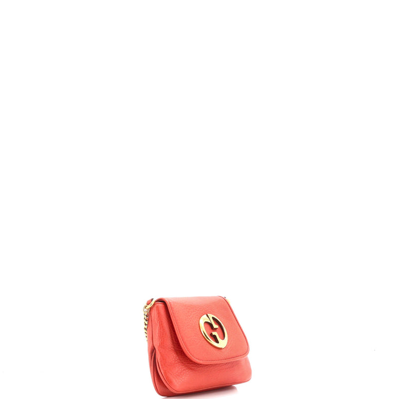 Gucci Chain Shoulder Bag Leather Small