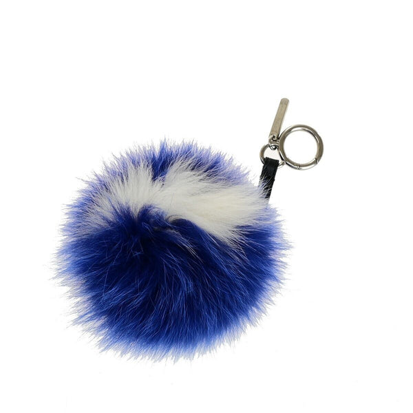 Fendi Logo Pompom Bag Charm Key Ring