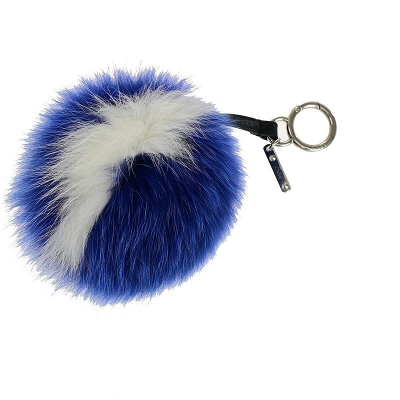 Fendi Logo Pompom Bag Charm Key Ring