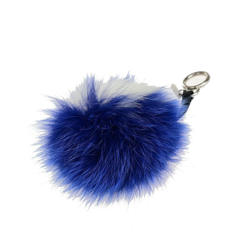 Fendi Logo Pompom Bag Charm Key Ring