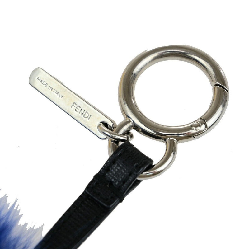 Fendi Logo Pompom Bag Charm Key Ring