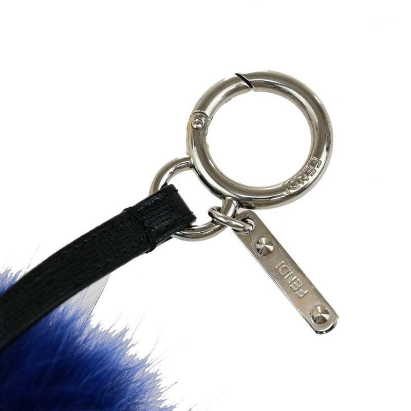 Fendi Logo Pompom Bag Charm Key Ring