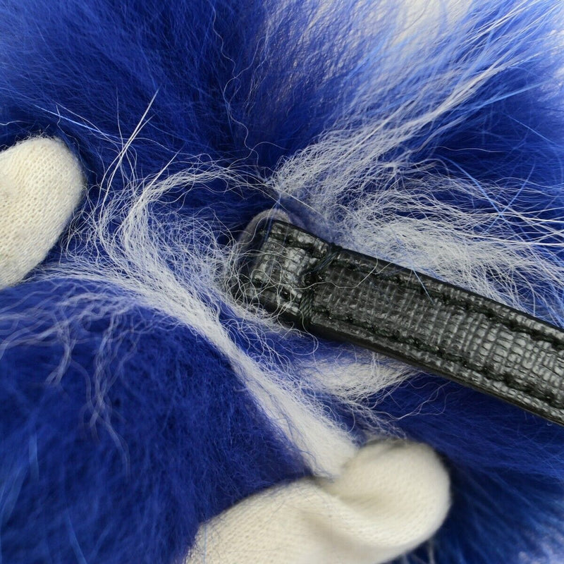 Fendi Logo Pompom Bag Charm Key Ring