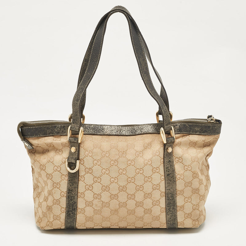 Gucci Beige/Metallic Gg Canvas And