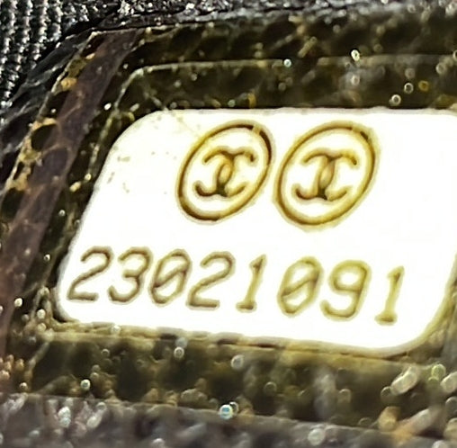 Chanel O Case Clutch Quilted Caviar