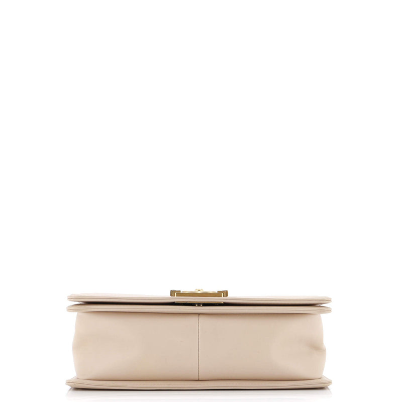 Chanel Boy Flap Bag Chevron Caviar And