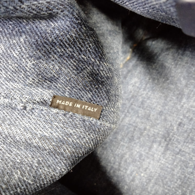 Prada Tote Bag Navy Blue Denim
