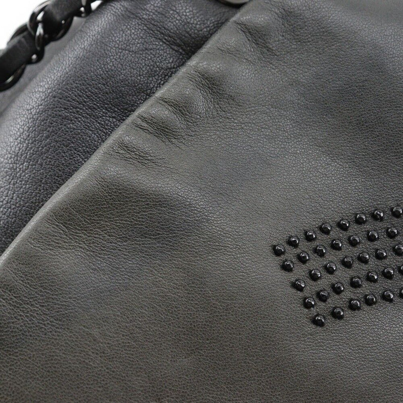 Chanel Wchainshoulder Shoulder Bag Studs