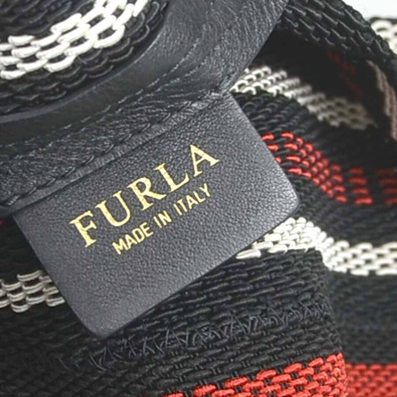 Furla Shoulder Bag Black/Red/Off